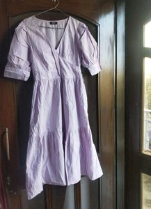 Pure Cotton Lilac WrapDress