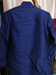 Stylish Blue nehru jacket with kurta and pajama