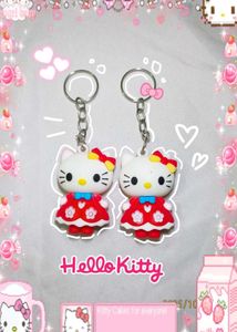 Sanrio Red Hello Kitty Keychains bff kawaii gift