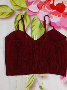 (1200)Burgundy Cami Top