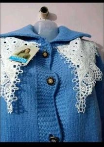 premium quality 😊 Blue Knit party wear sweater