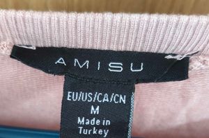 🌸 AMISU "Adobe Rose" Striped Knit Top 🌸