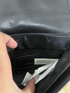ZARA LEATHER Black Crossbody Bag