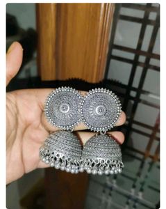 Oxidized Jhumka Earring COMBO of 3