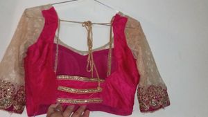 Women&#39;s Rose And cream Lengha choli