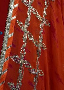 Red Suit With Orange Dupatta