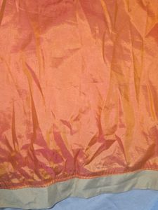 Elegant Orange &amp; Cream Anarkali Dress