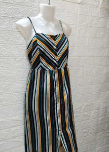 New/ Unused Printed Striped Dress