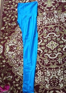 Blue Partywear Gown With Dupatta And Pajama
