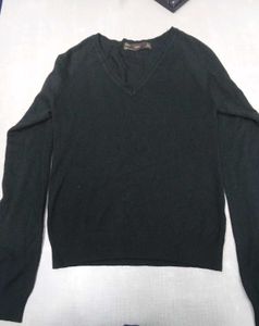 Zara Black V-Neck Sweater