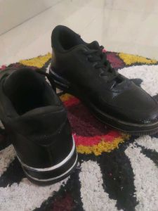 Black AF1 Copy Sneakers Can Be Worn To School