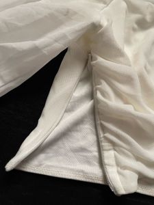 White Long Sleeve Crop Top