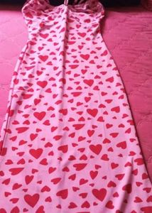 Pink Heart Bodycon Dress