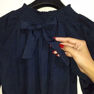 Navy Blue Off Shoulder Top🎉