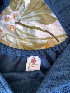 Blue Puffy Sleeves Top