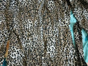 Leopard Print Shirt Dress