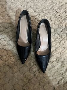 Black Pencil Heels