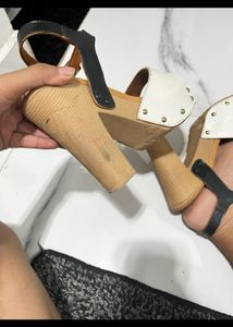 White And Black Heels