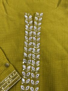 Elegant Banana Yellow Kurta