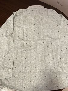 Stitched Men Full Sleeves Printed Collar Shirt