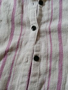 Striped Button-Down Shirt