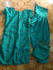 Teal Embroidered Salwar Suit