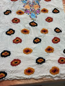 Unstiched Embroidered Short Kurta