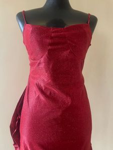 Customised Red Sparkle Party Dress