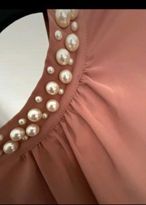 Elegant Pearl Embellished Top