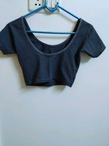 Grey Stretchable Blouse