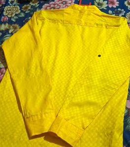 Totally New Shining Yellow Kurta Shirt