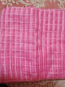 Cotton Pink Saree