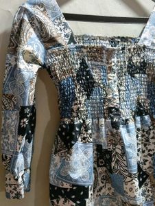 Patchwork Print Top