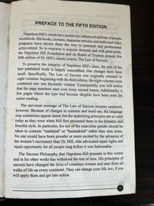 Law of Success by Napoleon Hill