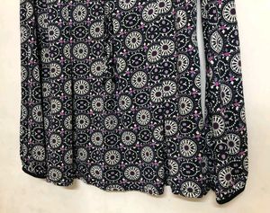 Cache Cach Full Sleeve Printed Top