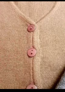 Brown Knit Cardigan/blouse