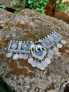 Statement Elephant Coin Choker
