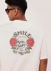 Retro Skull & Roses Graphic Tee