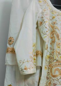 Hand Thread Embroidery Kurta Set