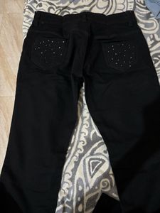 Combo Of Black Jeans And Blue Jean