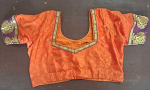 Orange Saree Blouse