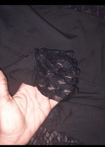 Sheer Black Lace Top