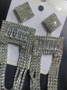Rhinestone Dangle Earrings