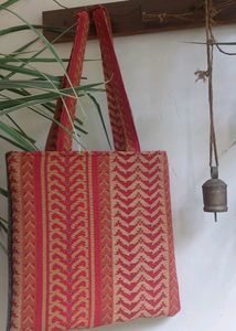 Handmade Crafted &amp; Woven Tote Bag