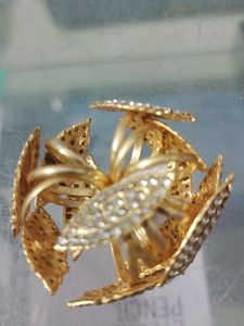 Gold Tone Statement Ring