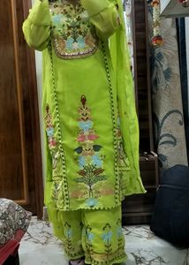 Kurta Palazzo And Dupatta Set