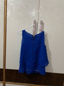 Blue Sleeveless Top