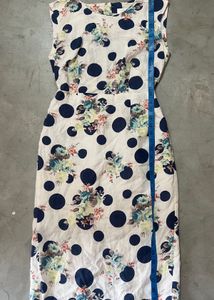 Floral &amp; Polka Dot Midi Dress