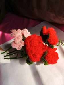 Handmade Crocheted Flower Bouquet