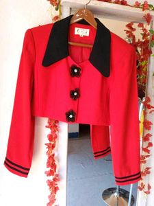 Vintage style crop blazer